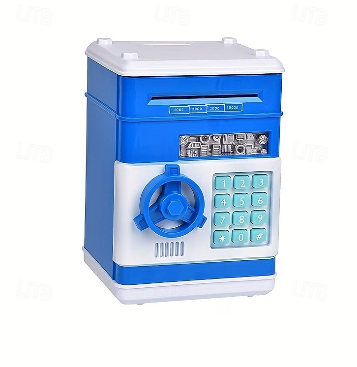 Elektronická mincovní banka s ochranou heslem, ABS materiál, bankomat, digitální mince a vklad hotovosti, hudební hračka, dárek pro děti pro rané učení a vzdělávání 2026 - $20.99 –P12