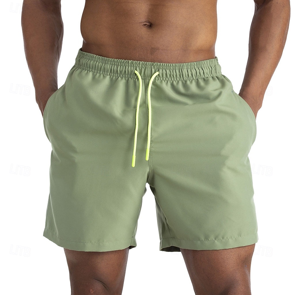 Per uomo Shorts Shorts da Spiaggia Pantaloncini casual Coulisse Tasca Elastico in vita Semplice Impermeabile Comodità Corto Casuale All'aperto Vacanza Vacanza Moda Blu azzurro cielo Micro-elastico del 2026 a $25.99 –P1
