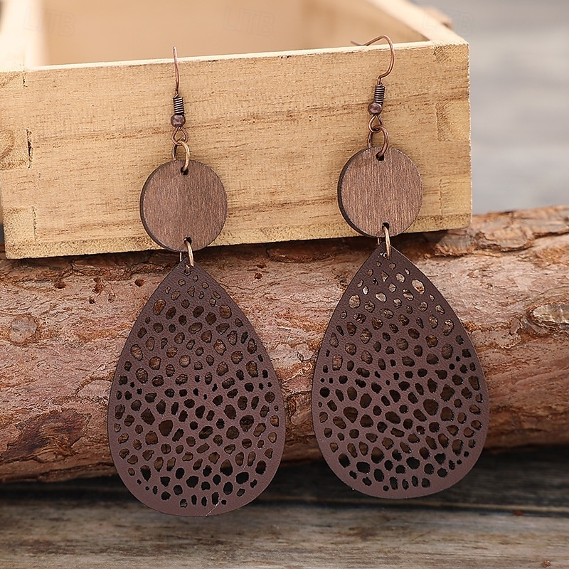 1 par Dropp Örhängen Örhänge For Dam Dagligen Gata Festival Legering geometriska 2026 - $2.49 –P4