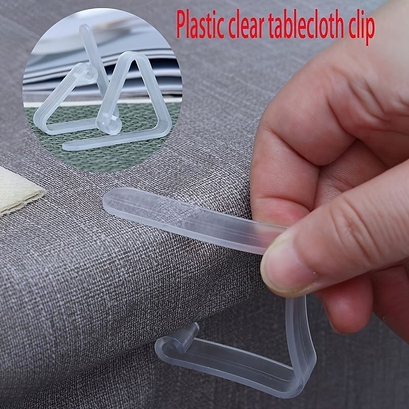 48 clip trasparenti per tovaglia, clip di fissaggio per tovaglia da cucina, clip per tovaglia per uso domestico, superficie antiscivolo invisibile, non è necessaria la foratura. del 2026 a $15.99 –P2