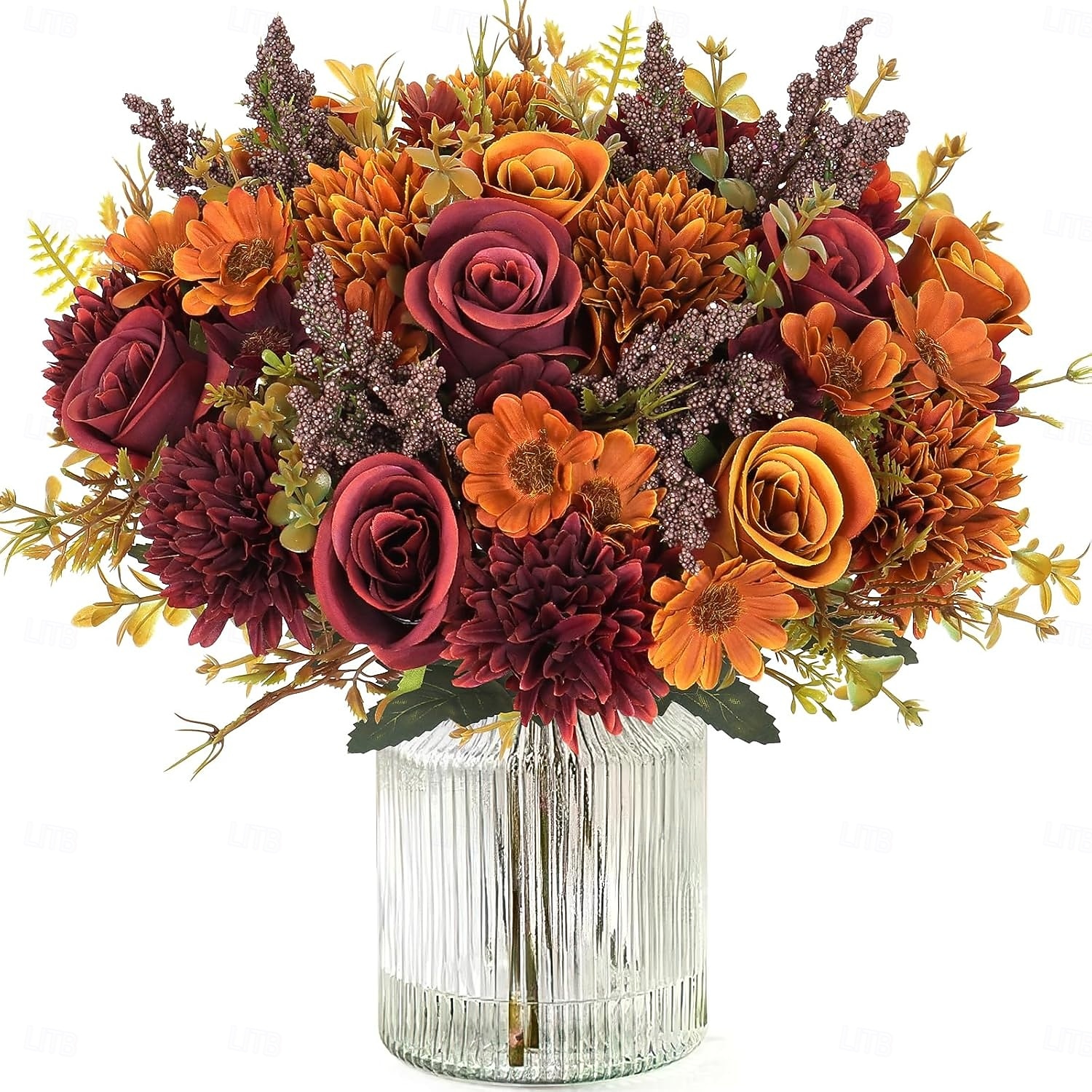 Artificial Flowers Like Real Artificial Bouquet 2/4 Packs Silk Artificial Roses Bouquet with Daisy Chrysanthemum Pink Flowers for Valentines Day Centerpiece Table Wedding Party Decor 2026 - $13.99 –P8
