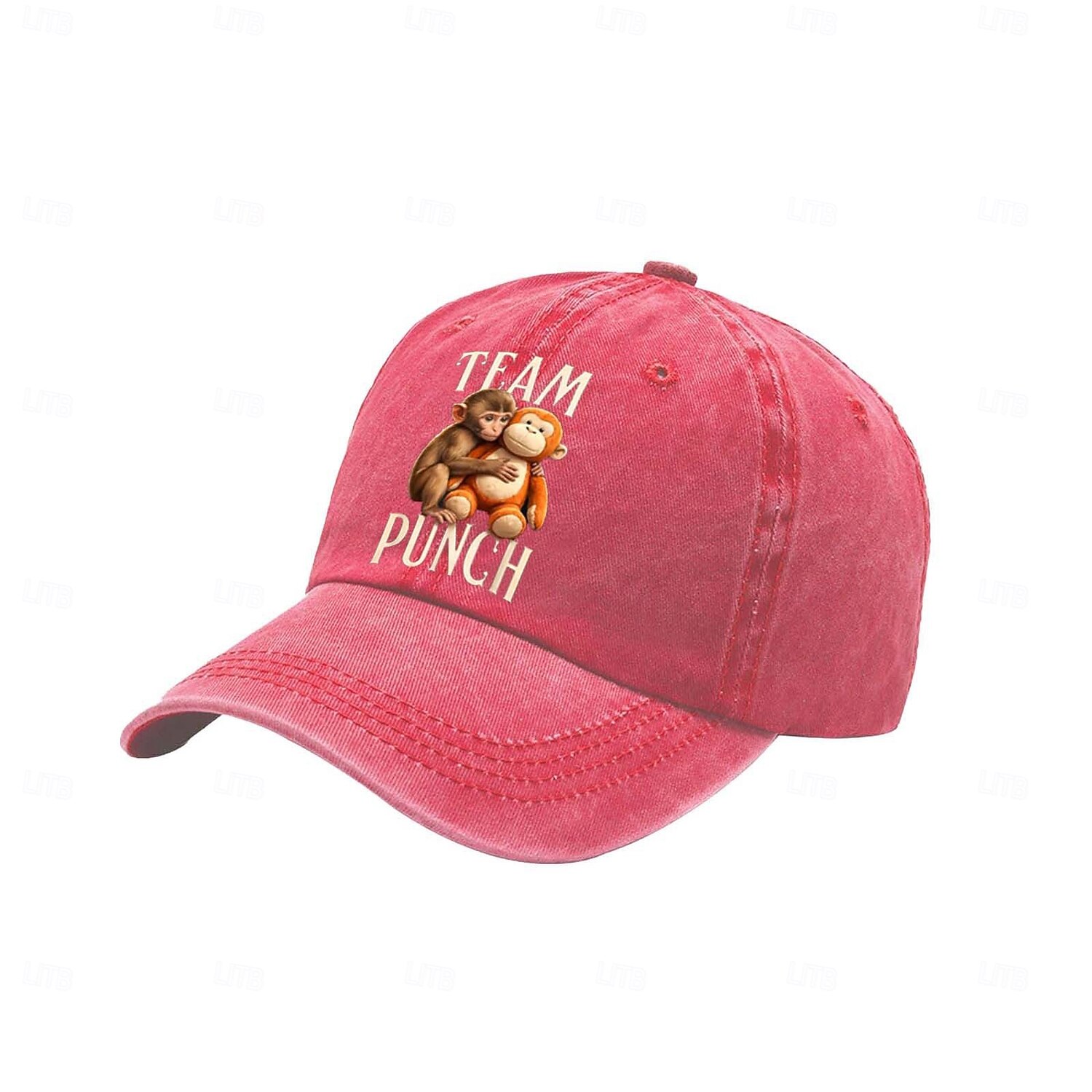 Team Punch Monkey Meme Baseball Cap Grappige Vintage Gewassen Katoenen Verstelbare Vader Pet voor Mannen en Vrouwen 2026 - $16.99 –P9