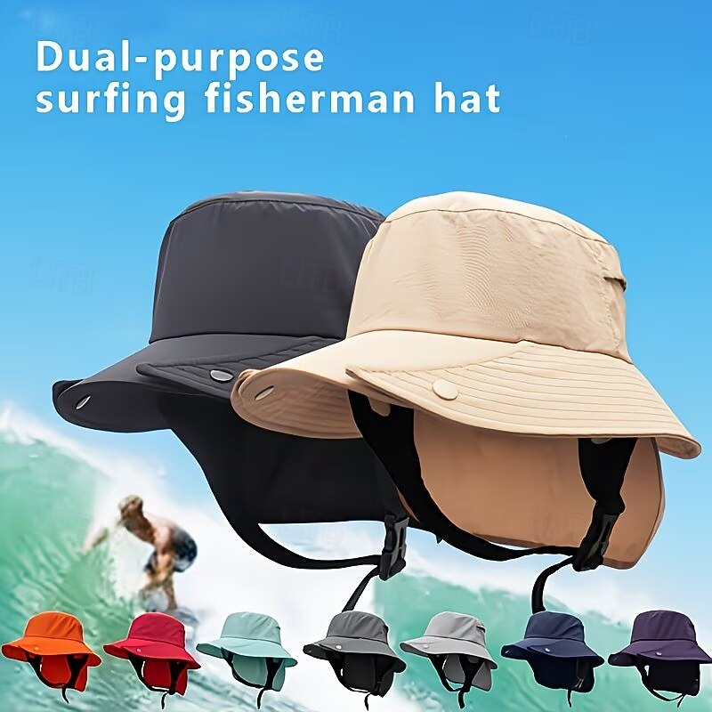 UPF 50+ Wide-Brim Removable-Brim Fisherman's Hat, Dual-purpose Detachable Breathable Quick- Cap for Marine Water Activities, Sea Fishing, Outdoor Exploration, Cycling, Surfing, and Fishing 2026 - $37.99 –P1