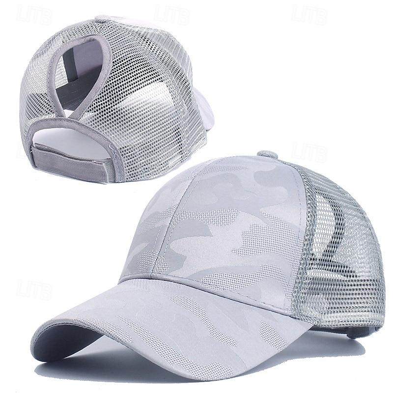 Baseball Cap Running Cap Sun Hat Women's Cap Running Cap Patchwork Camo / Camouflage Sun Protection Windproof Heat Dissipation for Tennis Baseball Running Summer Spring Black White Pink 2026 - $9.49 –P2