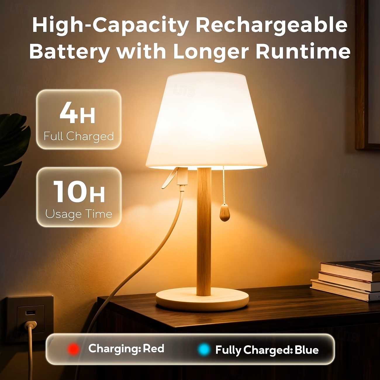 Remote Control USB Rechargeable Table Lamp with 16 Colors Nordic Style for Bedroom Bedside Lamp Atmosphere Night Light Holiday Coffee Shop Home Bar Counter Decoration 2026 - $50.99 –P3