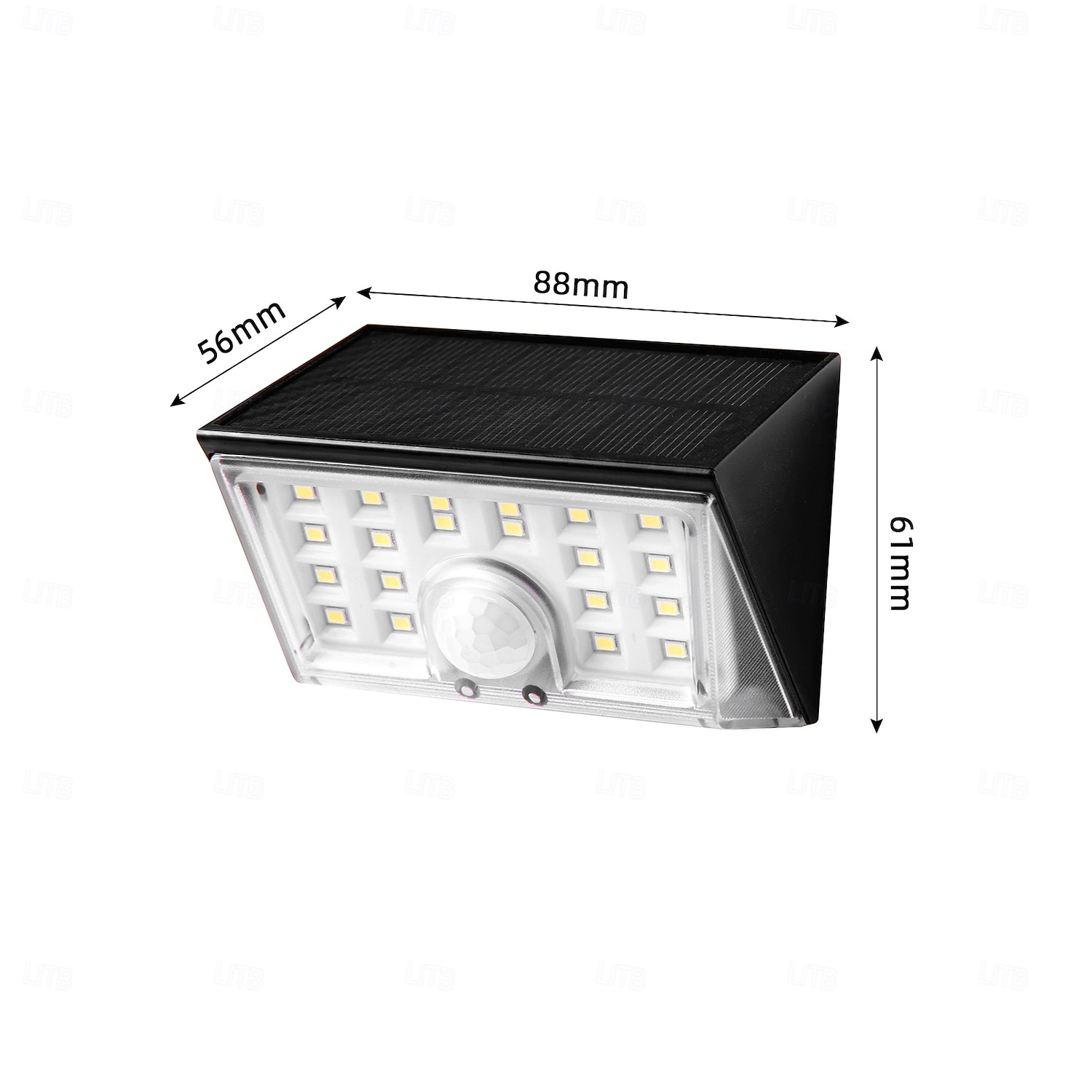 Applique murale solaire intelligente d'extérieur avec détecteur de mouvement, étanche IP65, 22 LED, 4 modes d'éclairage, lampe décorative pour jardin, cour, clôture, mur, villa, porche de 2026 ? $26.99 –P4