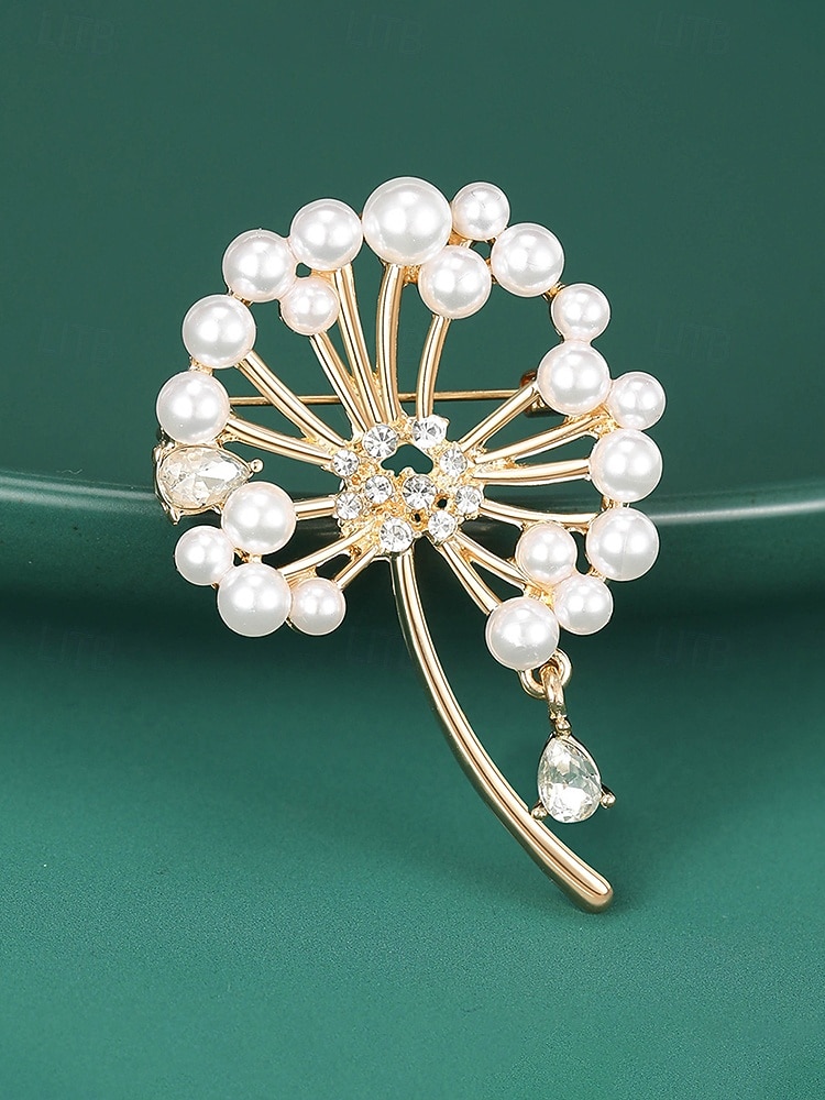 Naisten voikukasta tehty helmikorvakoru, kulta- ja hopeanväriset, elegantti ja tyylikäs, täydellinen häihin, juhliin ja toimistokäyttöön 2026 - $11.99 –P8