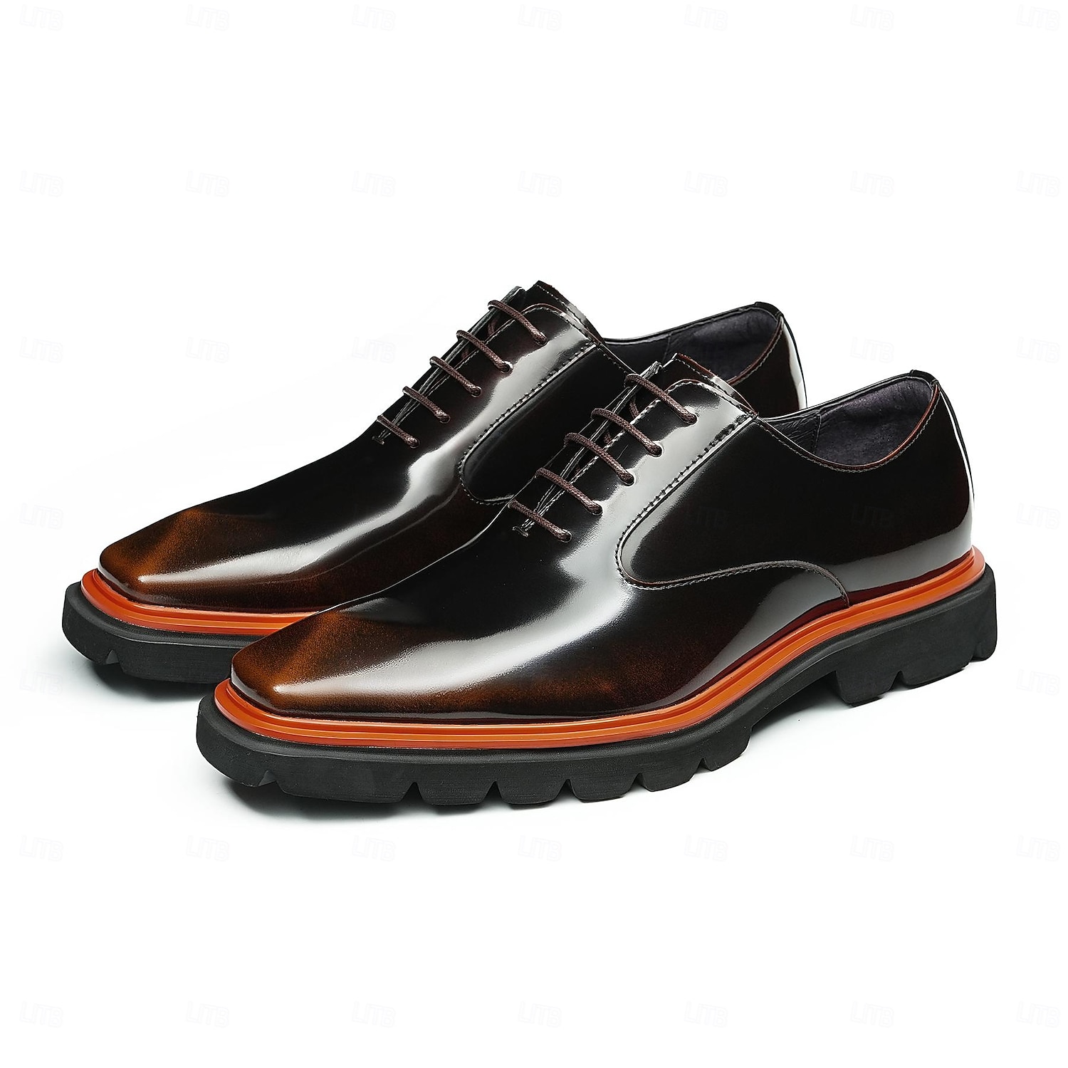 Chaussures derby classiques pour hommes, 100 % cuir de première qualité, finition polie, confortables et élégantes, idéales pour les affaires, les mariages et les occasions formelles. de 2026 ? $109.99 –P4