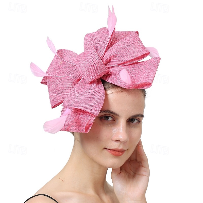 Fascinators Fabric Wedding Birthday Elegant Vintage Cute With Feather Bowknot Headpiece Headwear 2026 - $17.49 –P3