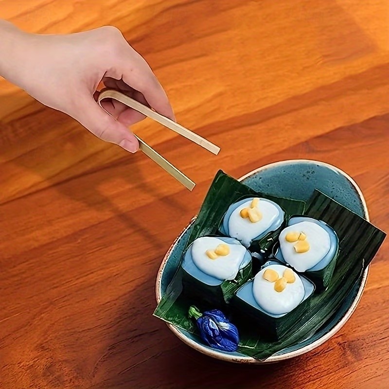 ٥٠ قطعة من الملاقط الخشبية، أدوات طبخ للاستخدام مرة واحدة، ملاقط صغيرة من الخيزران، ملاقط طبيعية للخبز والتحميص، أدوات شواء، تستخدم في محلات الشاي والقهوة، أواني طهي للشواء، مشابك طعام. 2026 - $15.99 –P8