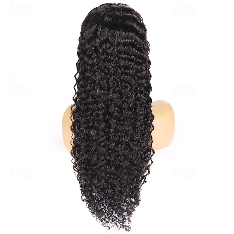 Peruca frontal de renda transparente 13x4 com ondas profundas, cabelo humano, tamanhos de 14 a 28 polegadas para mulheres. de 2026 por $250.79 –P2