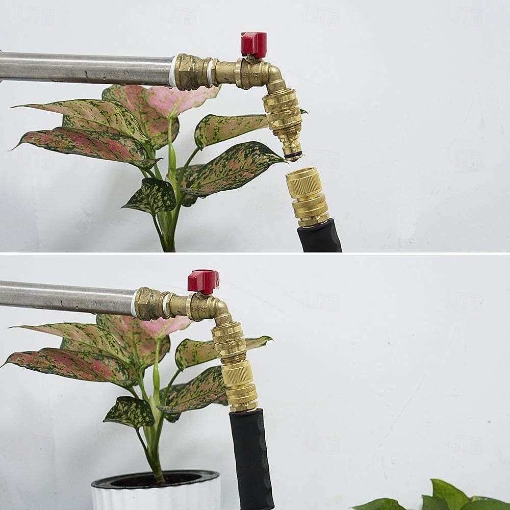 2 jeux de raccords rapides pour tuyau d'arrosage, en laiton massif robuste de 3/4 pouce, raccords universels étanches pour une connexion facile du tuyau d'arrosage de 2026 ? $16.99 –P6