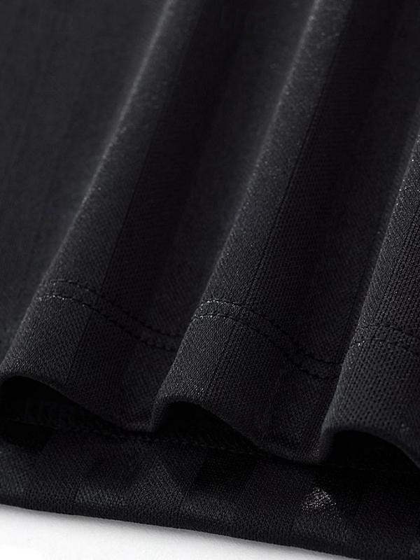 Pentru femei Tricouri Tricou sport Echipament sportiv Bloc de Culoare Dungi Stilat Casual Manșon scurt În V Gulerul Polo Crop Tops Sport Ieșire Sfârșit de săptămână Negru Alb Galben Cafea Var 2026 - $26.99 –P9