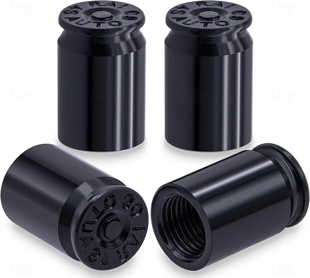 4 tapones para válvula de neumático con forma de bala, de aleación de aluminio, para coches, SUV, camiones, bicicletas, motocicletas y bicicletas. 2026 - $9.99 –P5