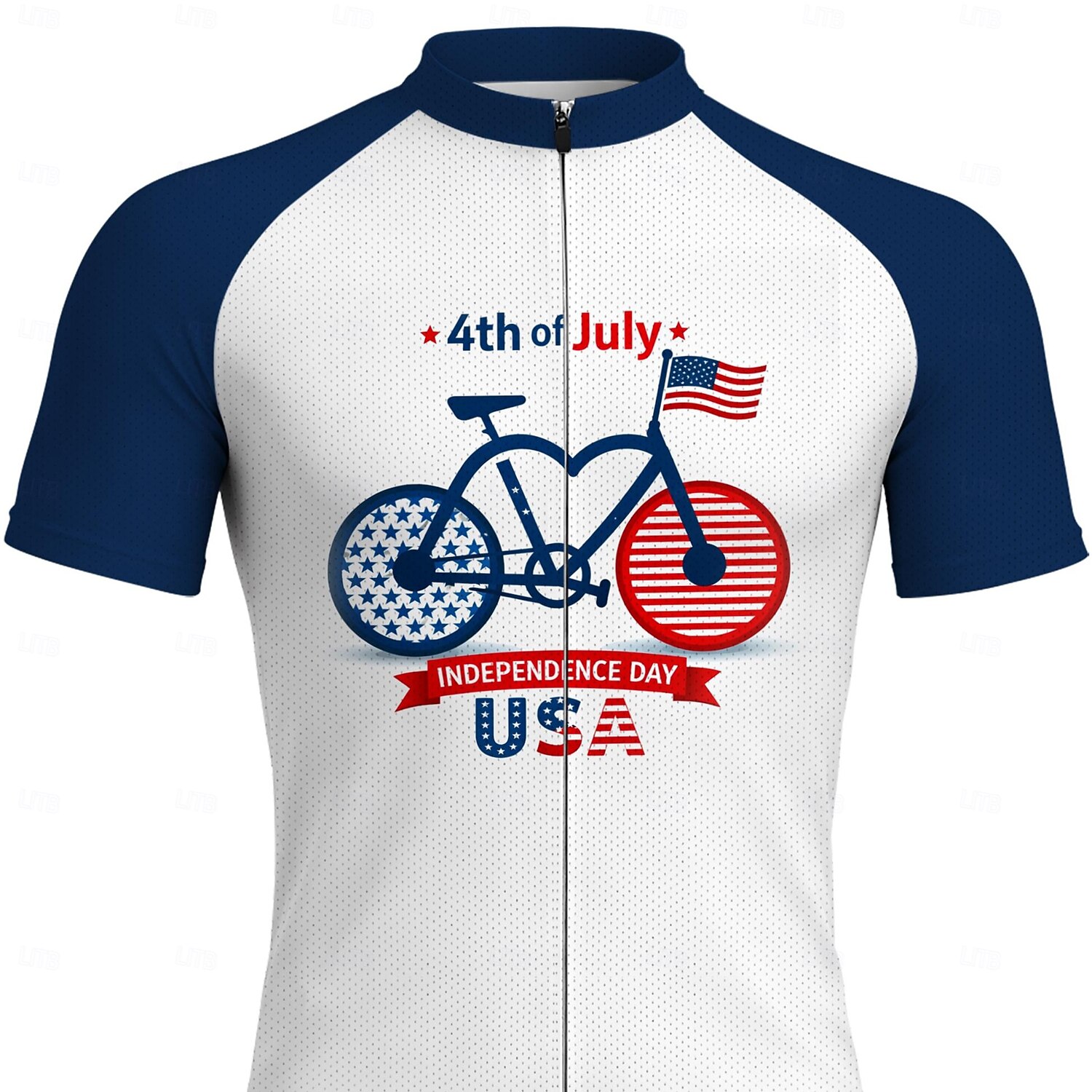Amerikas 250. Jahrestag Tag der Unabhängigkeit Herren Radtrikot Downhill-Trikot Amerikanische US-Flagge Fahhrad Kurzarm Fahhrad Trikot T-Shirt mit 3 Gesäßtaschen UV-beständig Schnelltrocknend Mit 2026 - $30.99 –P3