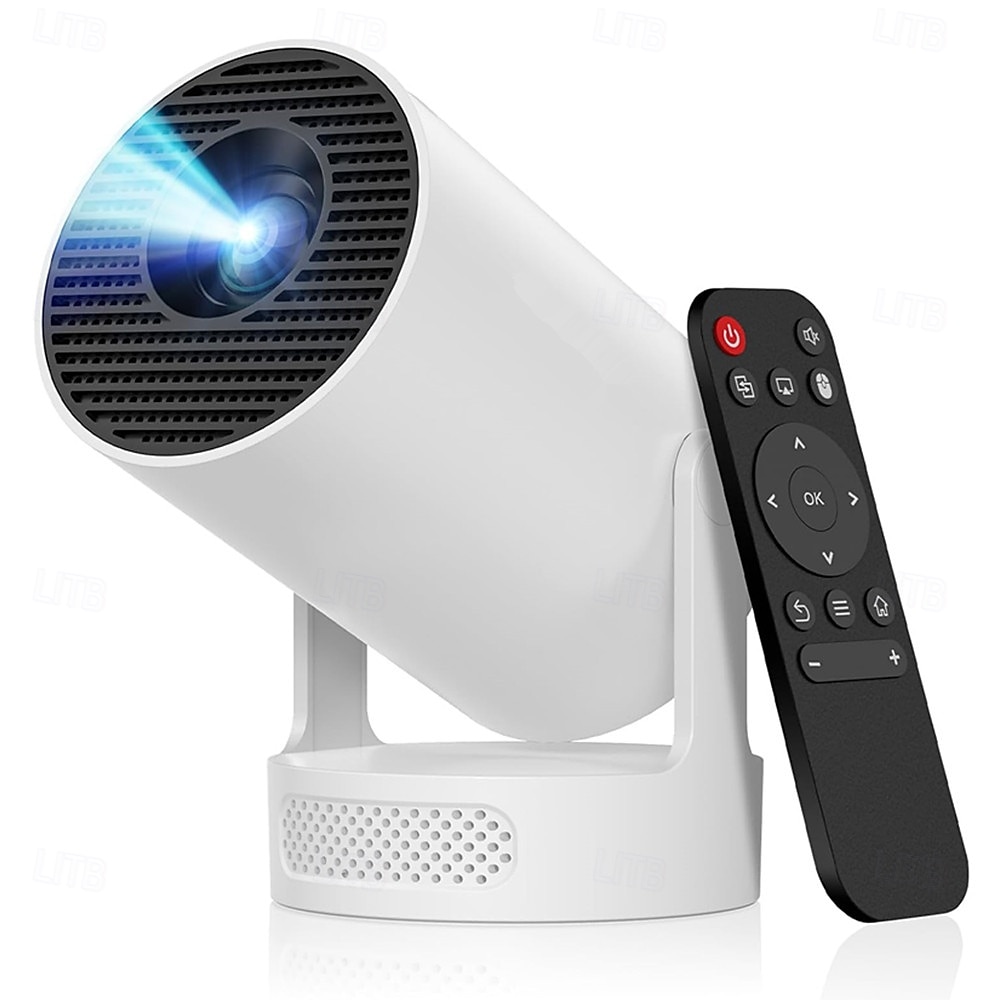 LCD Proyector Mando a Distancia Proyector WiFi Bluetooth 4K 170 lm Androide Compatible con iOS y Android HDMI USB Salida de audio 2026 - $88.99 –P1