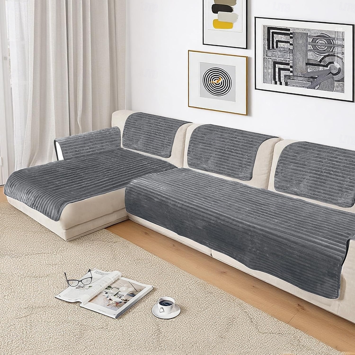 100% Waterproof Couch Cover, Couch Covers for Dogs Washable, Non Slip Sectional Couch Covers for 3 Cushion Sofa Pet Friendly, Sofa Covers Protector, Dog Bed Cover 2026 - $18.99 –P11