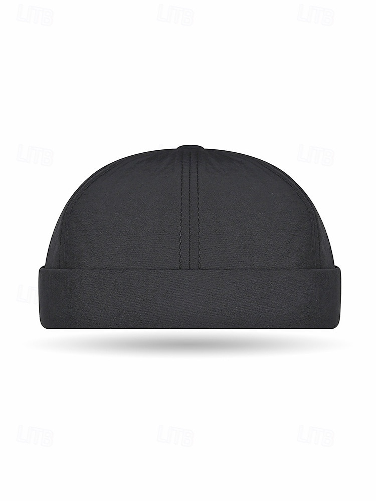 Cappello senza tesa da uomo in tessuto ad asciugatura rapida: taglia regolabile, opzioni multicolore, elegante e comodo, ideale per l'uso quotidiano casual e per i viaggi all'aperto del 2026 a $11.99 –P6