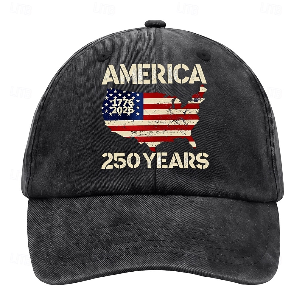 Homens Boné de beisebol Preto Azul Marinho Escuro Algodão Patchwork Moda Roupa de rua Casual Diário Ao ar livre Férias Bandeira Frases e Citações Proteção Solar Filtro Solar Respirabilidade de 2026 por $6.99 –P2