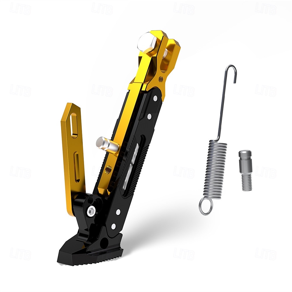 Univerzální motocyklový stojánek, boční opěrka, držák na nohy, nastavitelný boční stativ pro motocykl, motokros, skútr, moped 2026 - $19.99 –P10