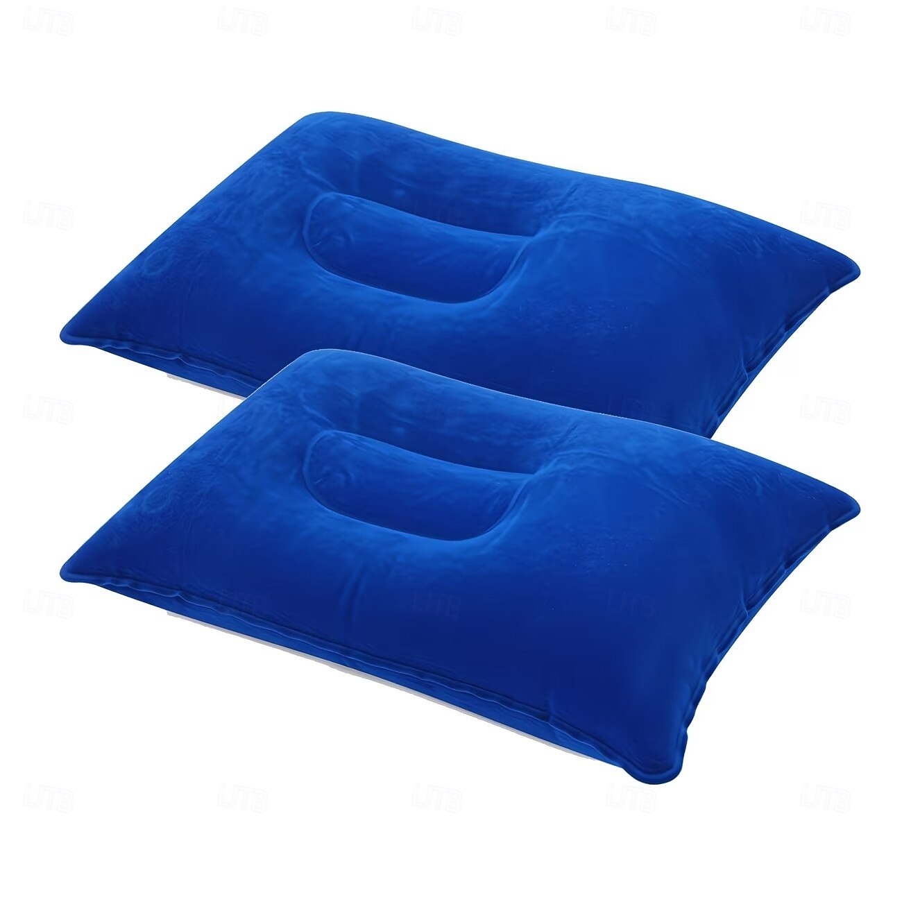 Lot de 2 oreillers de voyage gonflables ultra-légers format A4, petits oreillers carrés en tissu floqué, faciles à ranger, parfaits pour le camping, les siestes au bureau, les voyages, la randonnée et de 2026 ? $9.99 –P10
