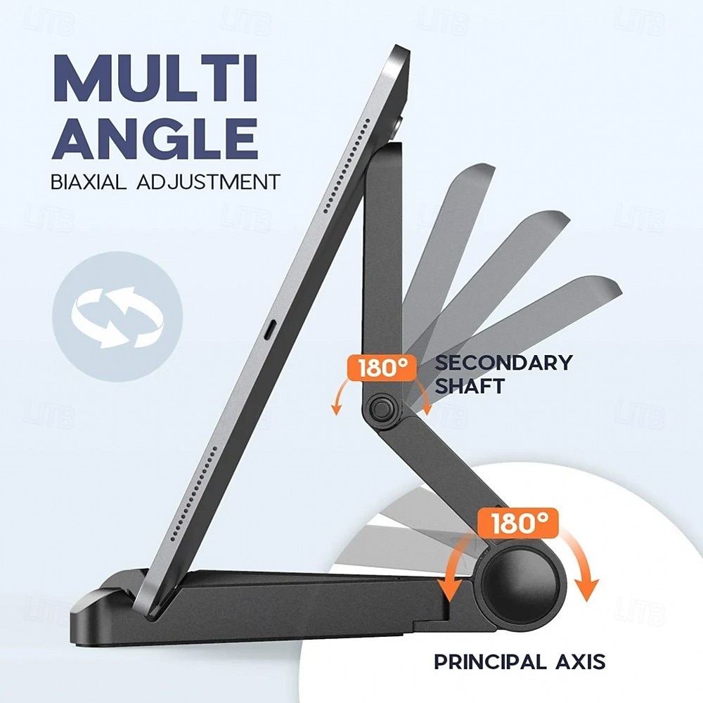 Portable Foldable Universal Folding Tablet Holder, 180-degree Free Rotation Phone Holder, Equipped With Anti-slip Sponge on the Bottom, Perfect for Both Studying And Enjoying TV Shows 2026 - $17.99 –P8