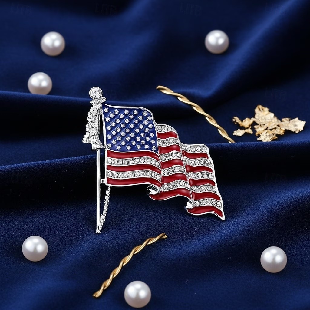 spille da bavero con bandiera patriottica – spille di sicurezza anti-esposizione per giacche, cappotti e camicie – 4 luglio, giorno dell'indipendenza, 250° anniversario, accessori per il Memorial Day del 2026 a $9.99 –P3