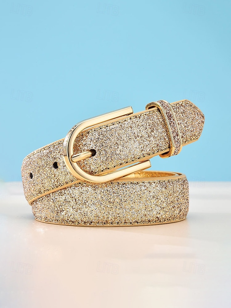 cintura da donna in similpelle, colori oro e argento, regolabile, accessorio elegante per abbigliamento casual quotidiano, viaggi e vacanze del 2026 a $11.99 –P8