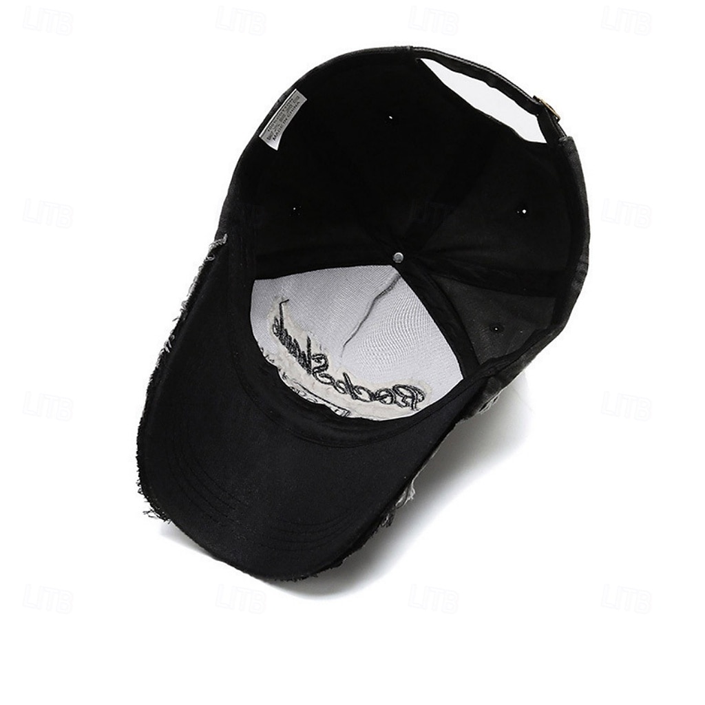 Herren Baseballkappe Sonnenhut Blau Schwarz Gepolsterten Stoff Patchwork Mode Streetwear Lässig Täglich Outdoor Urlaub Zitate & Sprüche Sonnenschutz Atmungsaktivität 2026 - $6.99 –P12