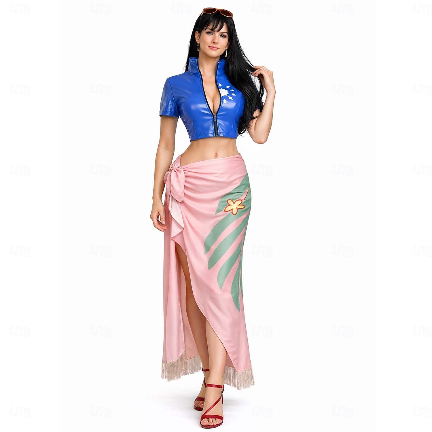 Ocean Adventurer Straw Hat Pirate Outfits Fancy Costume Cosplay for Women's Adults' Halloween Carnival Party 2026 - $40.99 –P1