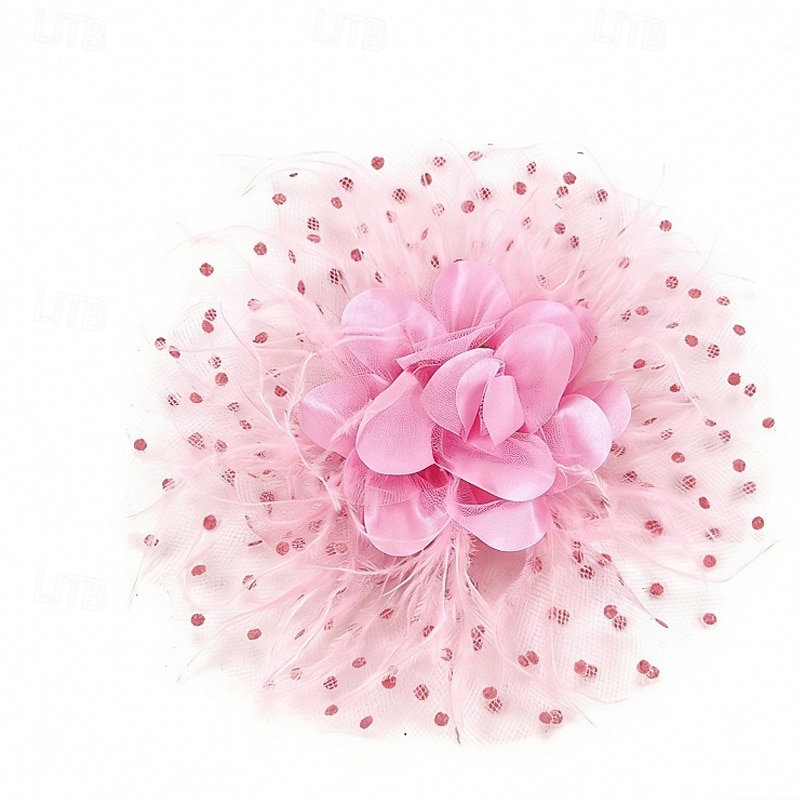 Γοητευτικά Φτερό Γάμου Γενέθλια Βίντατζ χαριτωμένο στυλ Ρετρό Με Φτερό Ακουστικό Καπέλα 2026 - $17.49 –P8