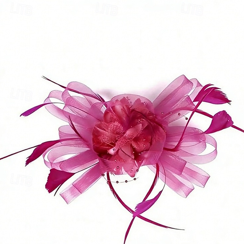 Fascinator Rete Matrimonio Compleanno Elegante Vintage Carino Con Piuma Tulle Copricapo Copricapo del 2026 a $17.49 –P4