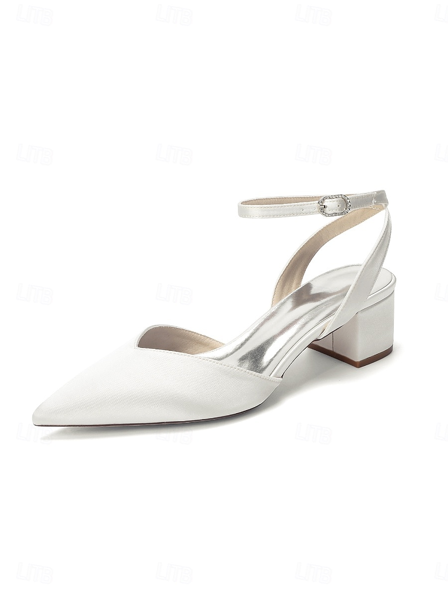 Zapatos de tacón ancho rosa para mujer con tira trasera y correa en el tobillo, elegantes zapatos para la madre de la novia para bodas en jardines, cómodos zapatos de vestir de tacón bajo para 2026 - $59.99 –P7