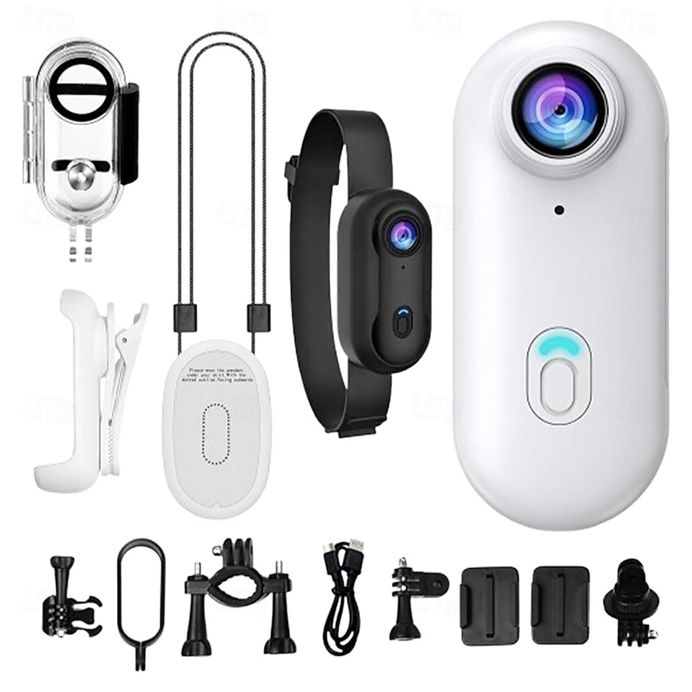 Action Camera, 1080P Waterproof Thumb Recorder, Portable Outdoor Sports Camcorder with Sturdy Clip Mount Housing and Hands Free Activity Capture Function, Ideal for Motorcycle Cycling Hiking Travel 2026 - $122.99 –P4