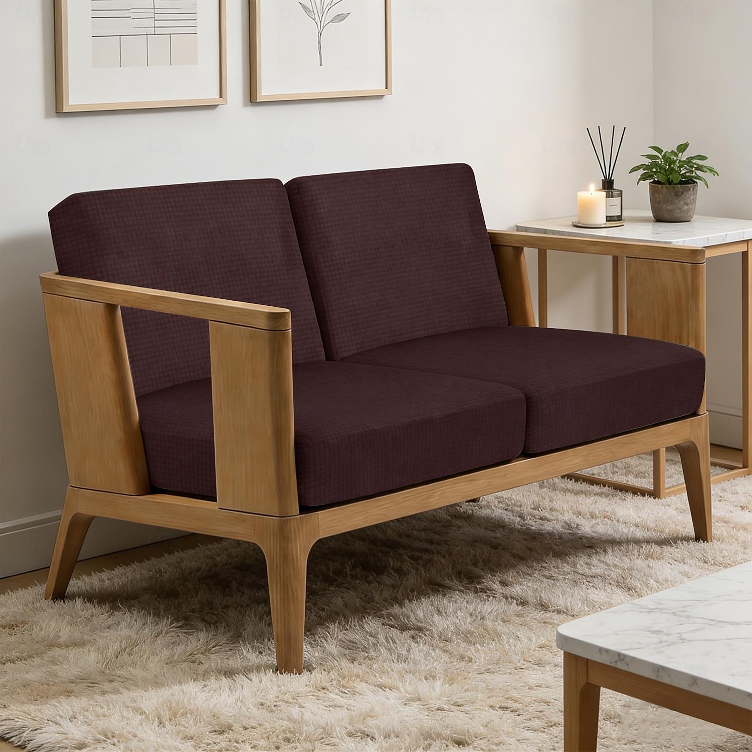 4 stuks stretch kussenhoezen voor buiten, 100% waterdicht, vervangende hoezen voor tuinbanken en -sofa's, wasbare en herbruikbare meubelbeschermers. 2026 - $45.99 –P14