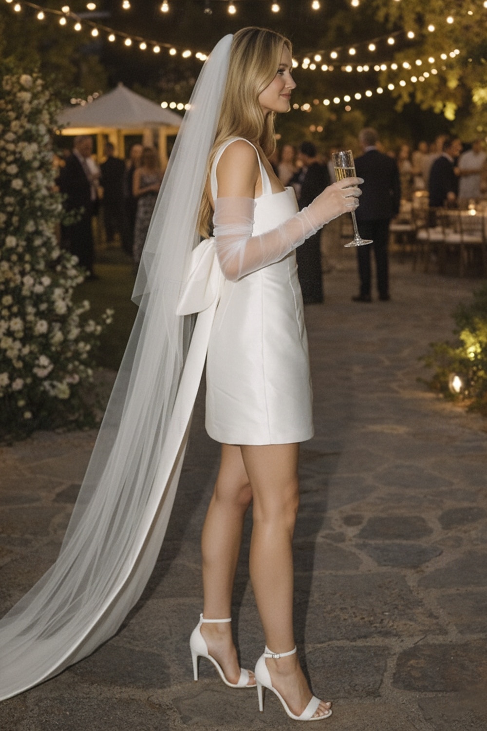 Sheath Column Short Mini Wedding Dresses Bridal Shower Dresses Bridal Gown Simple Little White Dresses Spaghetti Strap Spaghetti Strap Graduation Birthday Satin with Sash / Ribbon Pleats 2026 - $160.99 –P3
