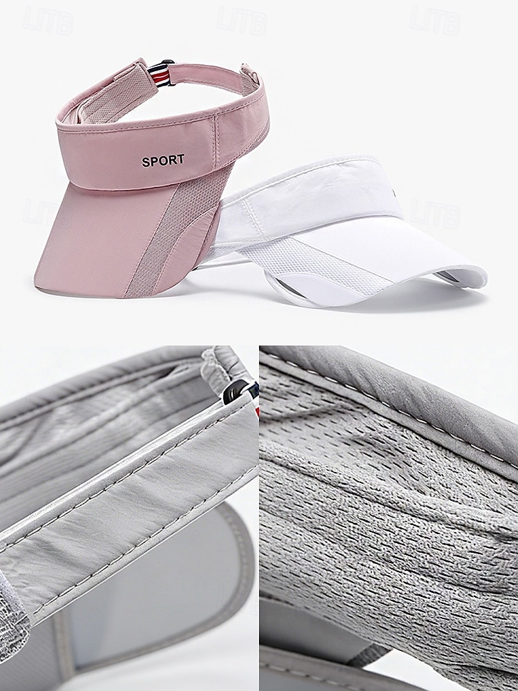Γυναικείο ρυθμιζόμενο καπέλο ηλίου σε πολλά χρώματα από πολυεστέρα, αθλητικό καπέλο με αναδιπλούμενο γείσο, για γκολφ, τρέξιμο, τένις και casual υπαίθρια αθλητικά ρούχα 2026 - $11.99 –P11