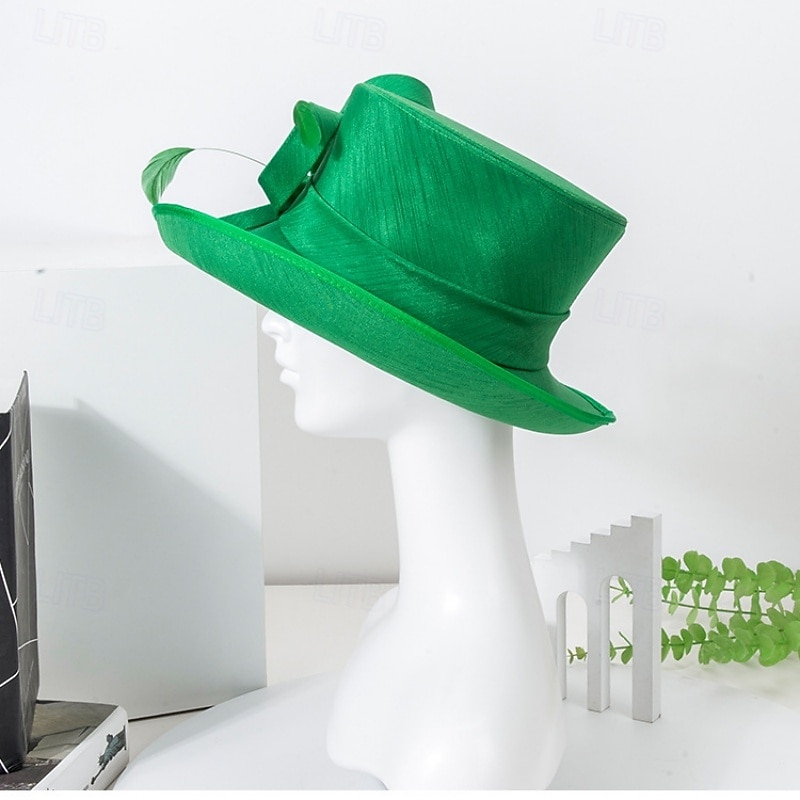 Klobouky Polyester Svatební Narozeniny Elegantní Vinobraní Roztomilý S Rukáv Přílba Pokrývky Hlavy 2026 - $65.99 –P14