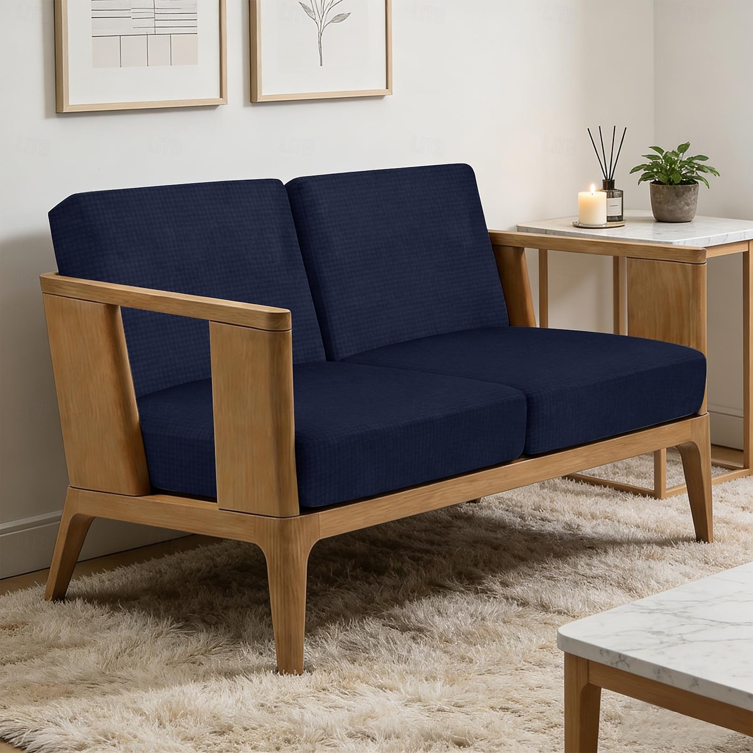 4 stuks stretch kussenhoezen voor buiten, 100% waterdicht, vervangende hoezen voor tuinbanken en -sofa's, wasbare en herbruikbare meubelbeschermers. 2026 - $45.99 –P4