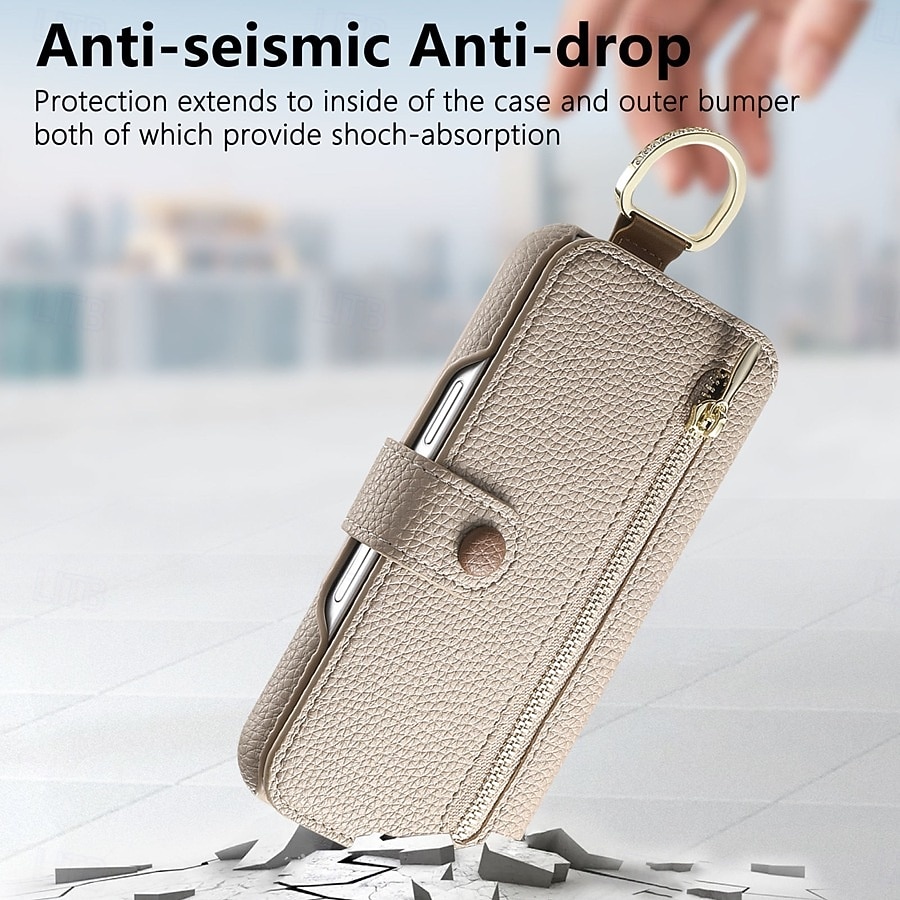Phone Case For Samsung Galaxy S26 S26 Plus S26 Ultra Wallet Case Flip Cover Zipper with Wrist Strap Kickstand Retro TPU PU Leather 2026 - $18.99 –P9