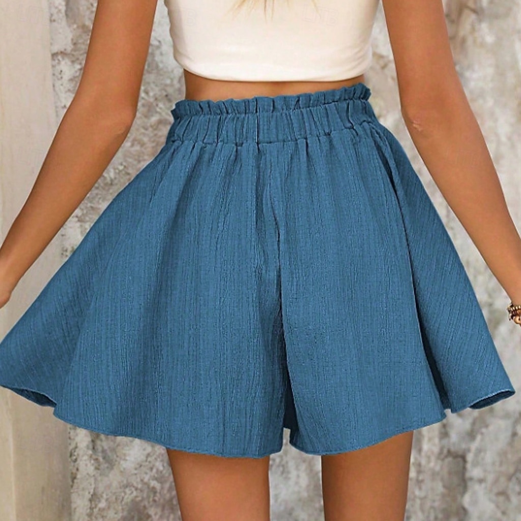 Women's Shorts Summer Shorts Beach Shorts Casual Shorts Vacation Fashion Basic Short Mid Waist Drawstring Elastic Waist Wide Leg Comfort Quick Dry Soft Micro-elastic Streetwear Beach Holiday Pink 2026 - $20.99 –P11