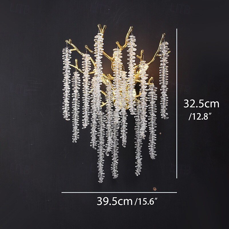 απλίκα τοίχου led κρυστάλλινο ρυθμιζόμενο 25/40cm g9 μινιμαλιστικό φωτιστικό τοίχου φωτιστικό εσωτερικού χώρου για κρεβατοκάμαρα σαλονιού 110-240v 2026 - $235.89 –P7