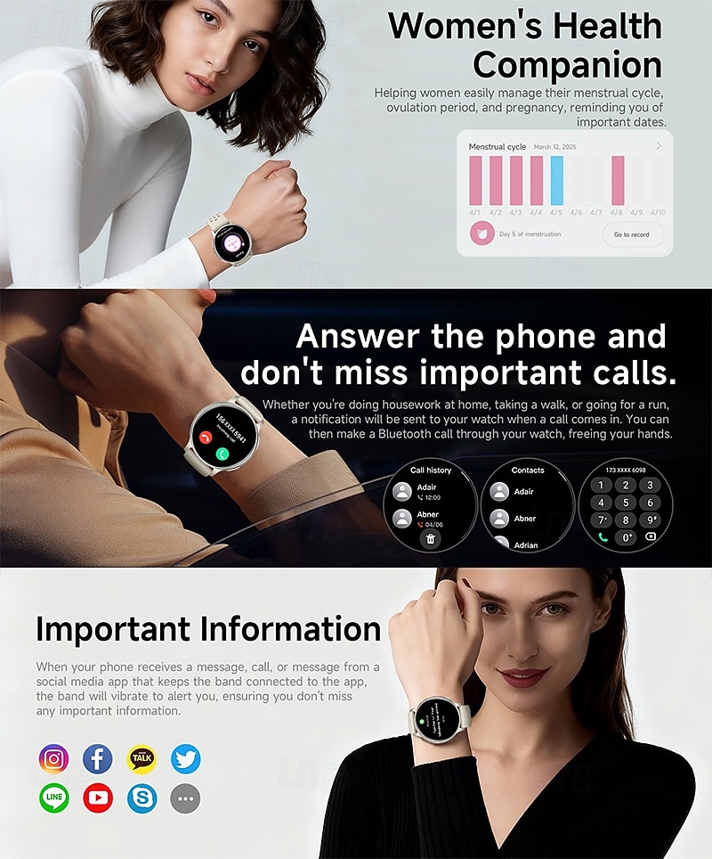 GPS Smart Watch with Wireless Calling, AMOLED Ultra HD Screen, Built-in Altimeter & Barometer, 100+ Sports Modes, Heart Rate Sleep Monitor, Outdoor Adventure Fitness Tracker for Men Women 2026 - $73.99 –P5
