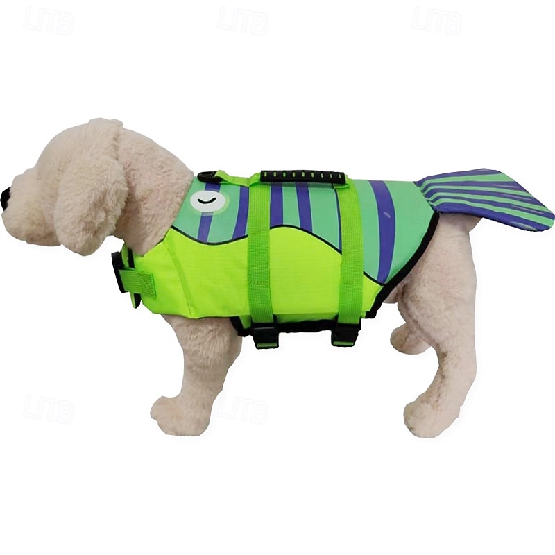 Shark Dog Safety Life Vest, Mermaid Dog Life Vests for Swimming with Superior Buoyancy and Rescue Handles for Swimming Pool Beach Boat 2026 - $28.99 –P14