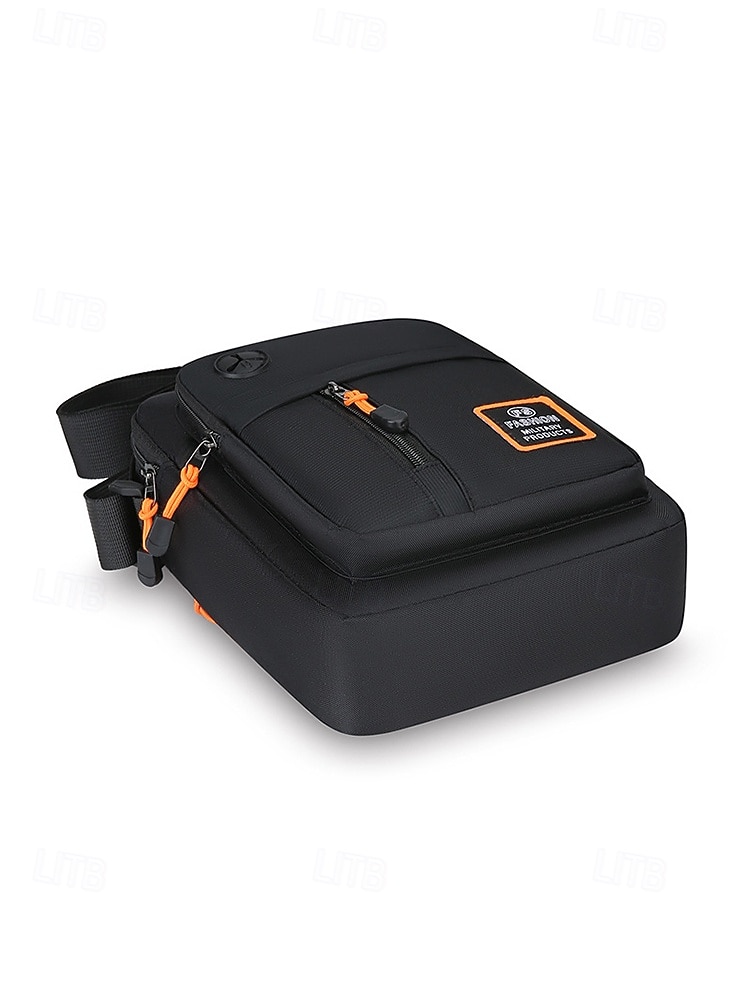 2026年 メンズオックスフォードクロスボディバッグ、マルチカラー、複数のコンパートメントを備えた大容量、調節可能なショルダーストラップ、カジュアルやアウトドア旅行の日常使いに最適  コレクション – $11.99 –P8