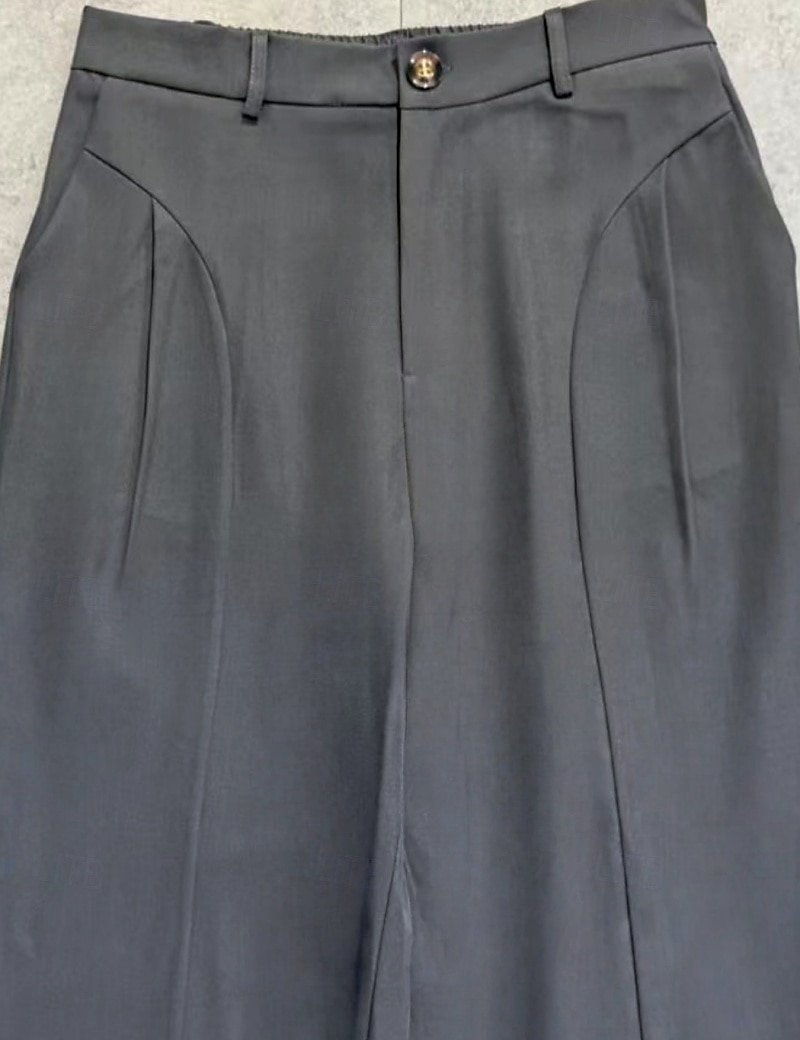 Per uomo Pantaloni Pantaloni Eleganti Tasca Bottoni Semplice Comodità Traspirante Lunghezza intera All'aperto Abbigliamento casual alla moda Vacanza Moda Marrone Grigio scuro Inelastico del 2026 a $36.99 –P4