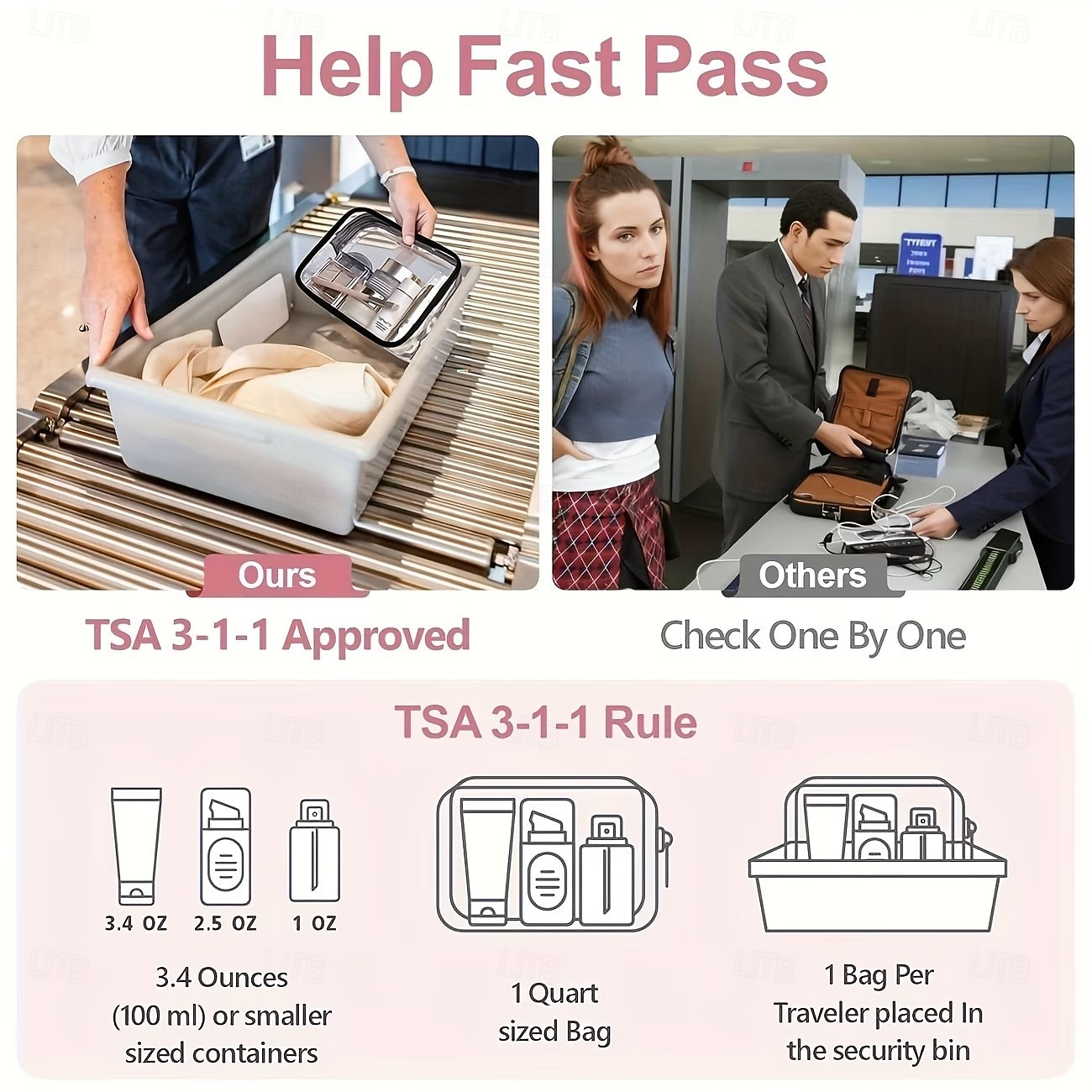 1/2 db-os nagy kapacitású kozmetikai tárolótáska cipzárral, hordozható sminkszervező nőknek és lányoknak, utazó piperecikkek kis pvc sminktasakkal 2026 - $12.49 –P6