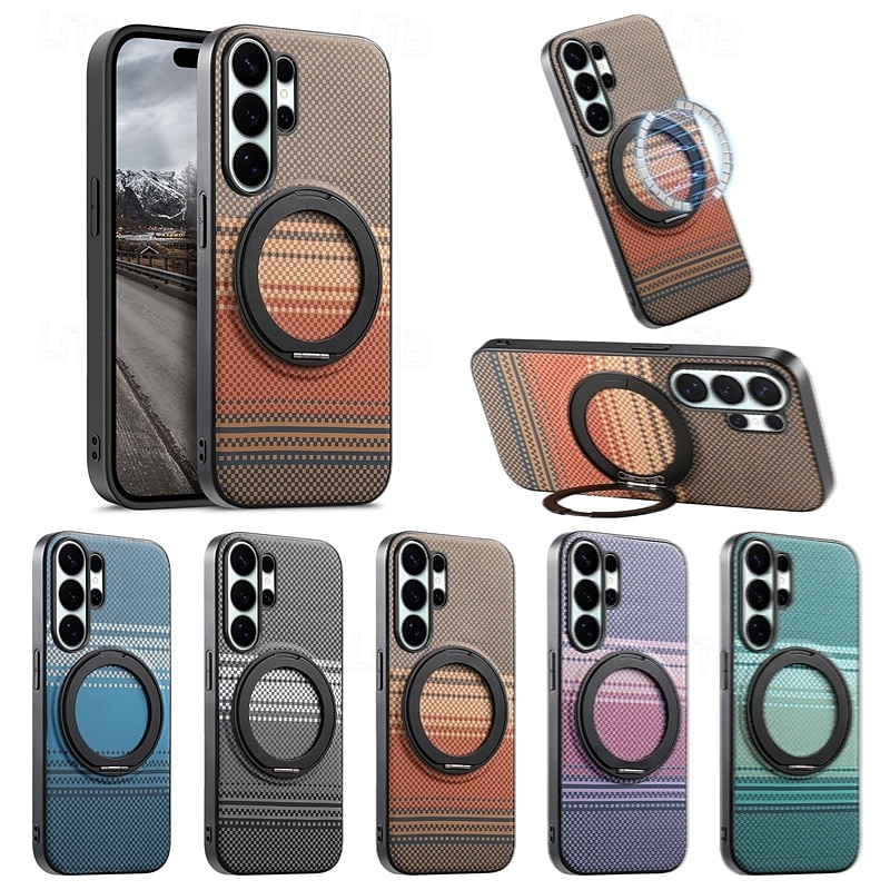 Phone Case For Samsung Galaxy S26 S25 Edge S24 FE S23 Ultra Plus A56 A36 A26 A16 A35 5G A15 Magnetic Adsorption with Stand Holder Shockproof TPU PU Leather 2026 - $16.99 –P2