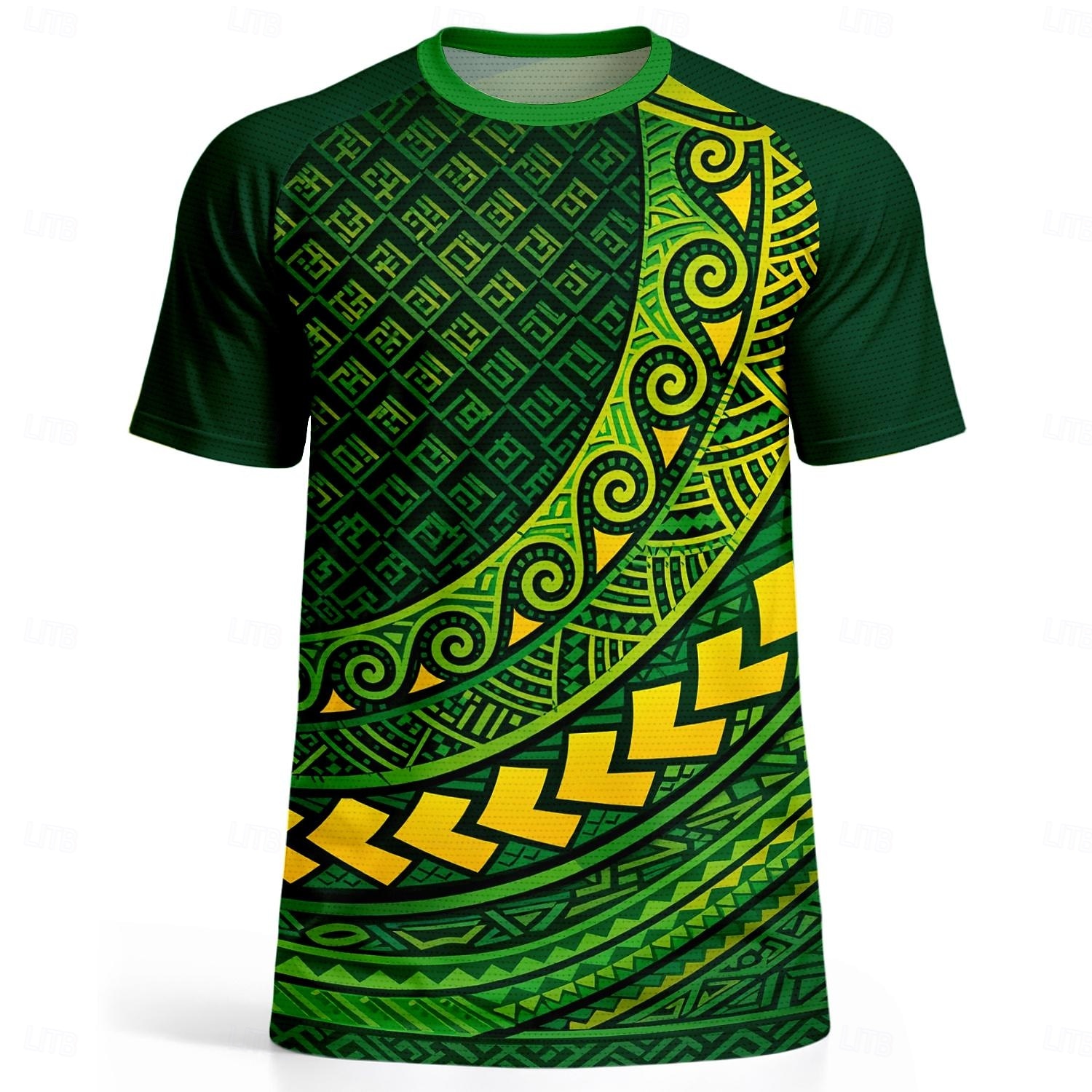 Bărbați Tricou de fotbal Geometric Aztec Brazilia Topuri pulover Tricou sport Vară Manșon scurt Casual De Atletism Spandex UPF 50 Uscare rapidă Confortabil la umezeală Respirabil Turneu Fotbal 2026 - $18.99 –P3