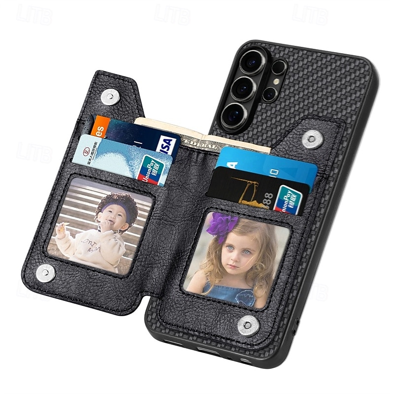 Phone Case For Samsung Galaxy S26 S25 Edge S24 FE S23 S22 Plus  Ultra A56 A36 A26 A16 A06 Wallet Case with Stand Holder Shockproof TPU PU Leather 2026 - $14.99 –P13
